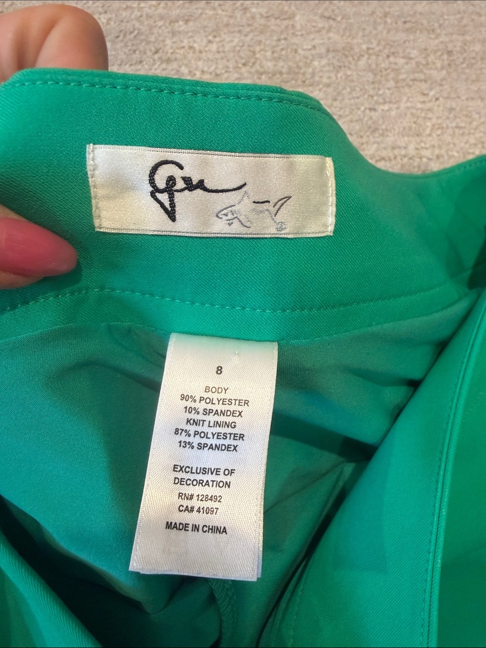 Women's Green A-Line Golf Skirt - Picture 2 of 6